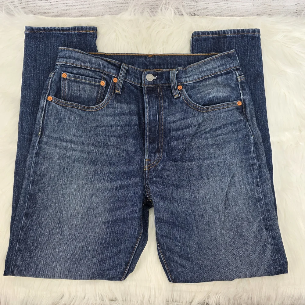 Levi's Men's Dark Blue Straight Leg Jeans
